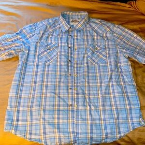 Aeropostale Western style pearl snap shirt. Size 2XL